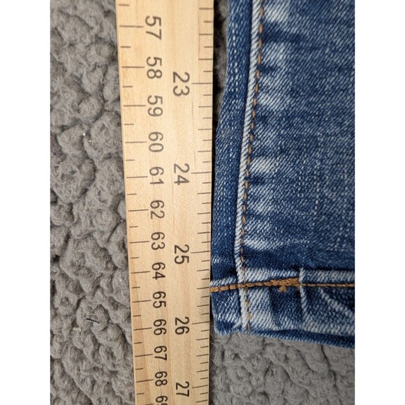 Lane Bryant Mid Rise Boyfriend Capri Jeans Size 28 (50×23) Distressed City Cute - Picture 8 of 11